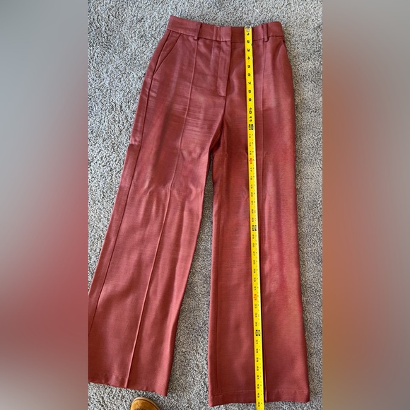Sezane Matheo Trousers Rosewood - Size 4 - Picture 7 of 11